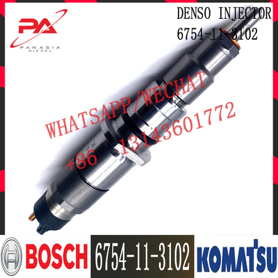 6745-11-3102 Bagger KOMATSU PC300-8 Motorkraftstoffinjektor Diesel SAA6D114E-3 6745-11-3100 6745-11-3102